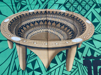 High-Quality Soft Lightweight - Kava Bowl Tonga - Ei Lava Lava Sarong Pareo Wrap – Made in India – Perfect for Any Occasion -Large  70"x44"   | Gtex Fabrics