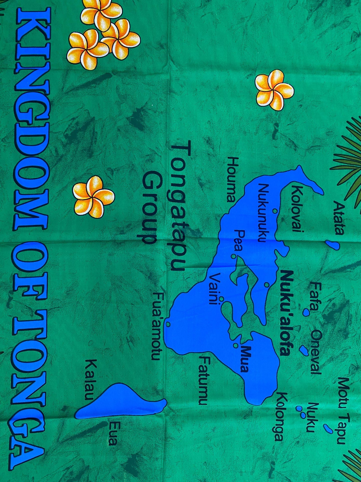 High-Quality Soft Lightweight Map of Tonga Ei Lava Lava Sarong Pareo Wrap – Made in India – Perfect for Any Occasion -Large  70" x 44"   | Gtex Fabrics