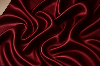 Burgundy Satin Fabric