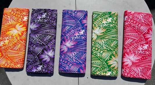 Roll, Bolt - Polynesian Elegance: 36" Polyester Fabric with Poly Cotton Feel– Tropical and Floral Fusion- Made In Thailand - Wholesale Price  | Gtex Fabrics