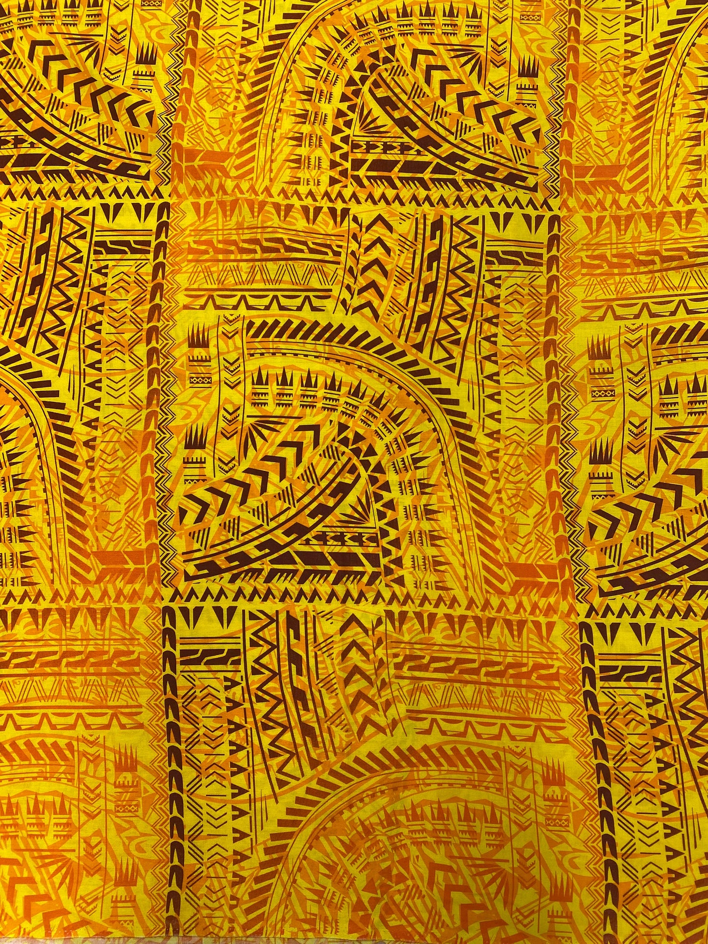 GTEX Collection - Polynesian Fabric - Tribal Elegance - Block Pattern, Island Fabric - Sold by the Yard - 100% Rayon Fabric 45" - New Design | Gtex Fabrics