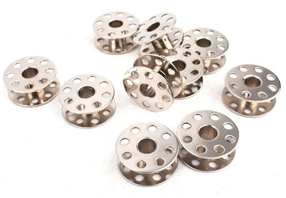10pk Metal Bobbins - Sewing Machine Iron Bobbin Spools -High Quality- Bobbins for Brother, Singer, & Other Sewing Machine Acessories Supply  | Gtex Fabrics