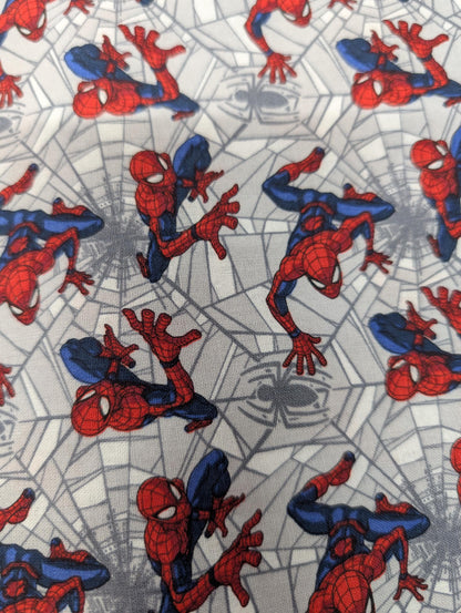 Marvel Comic’s Spiderman Toss 100% Cotton Fabric HD Licensed High Quality  | Gtex Fabrics