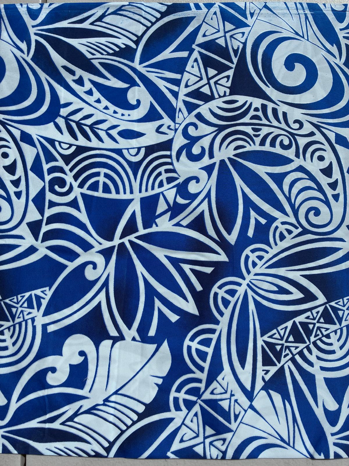 Tribal Collection- Polynesian Elegance: 36" Polyester Fabric with Poly Cotton Feel – Exquisite Design - Vibrant Colors - Wholesale Price  | Gtex Fabrics