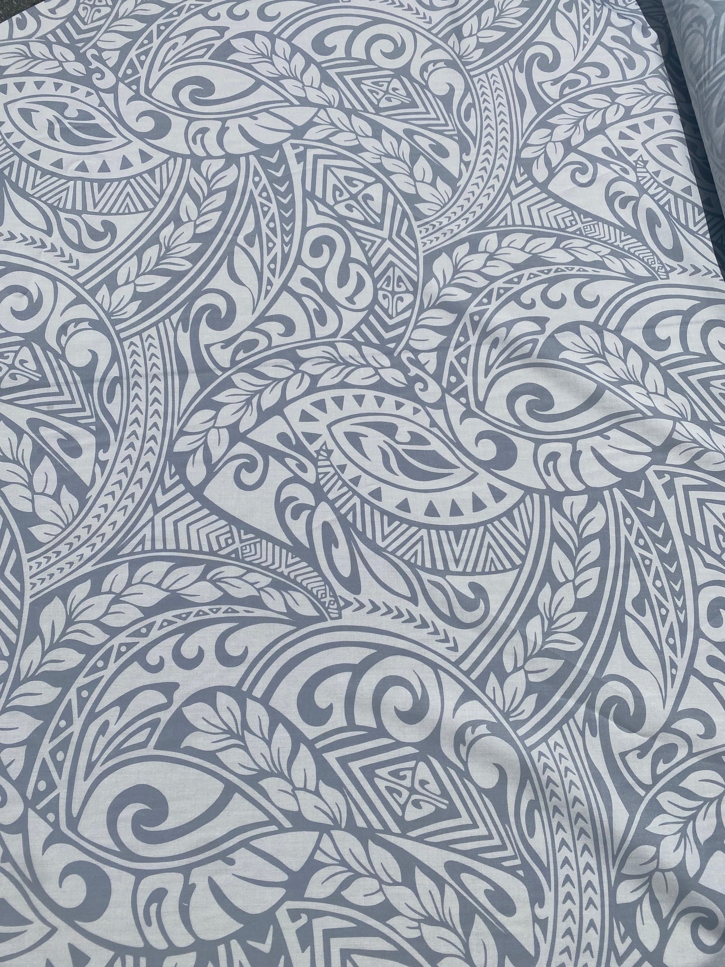 GTEX Collection - Polynesian Fabric - Tribal Tattoo Fabric - Sold by the Yard - Poly Cotton Poplin 58" Wide - Soft & Breathable Fabric   | Gtex Fabrics