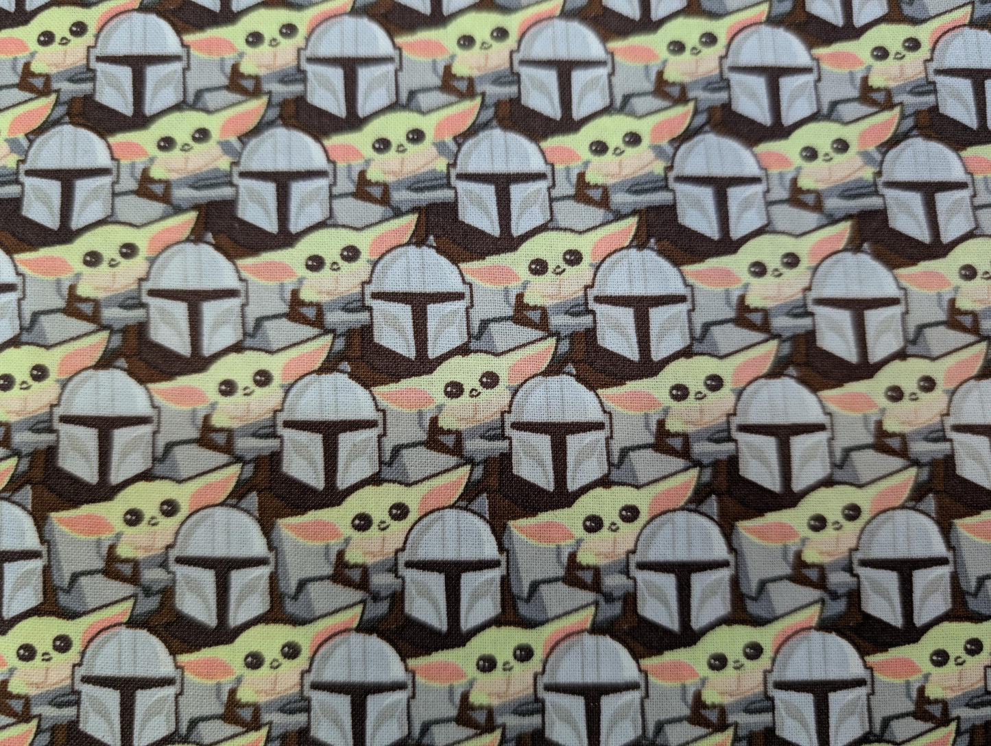 Disney Star Wars - Mandalorian The Child Baby YODA Toss 100% Quilting Cotton Fabric by The Yard | Gtex Fabrics