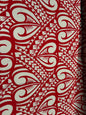 Polynesian Tribal Tattoo Heart Print – 45” Wide | Lightweight Soft Poly Cotton Fabric | Sold by Yard or Roll | Island Design | Wholesale  | Gtex Fabrics