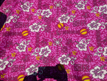 Roll, Bolt - Polynesian Elegance: 36" Polyester Fabric with Poly Cotton Feel– Tropical and Floral Fusion- Made In Thailand - Wholesale Price | Gtex Fabrics