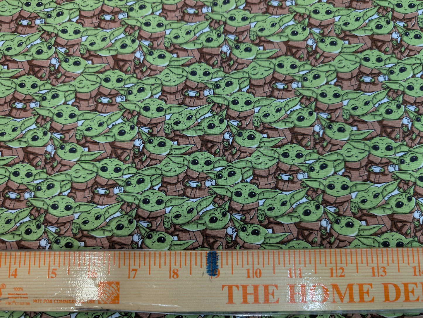 Disney Star Wars - Mandalorian The Child Baby YODA Toss 100% Quilting Cotton Fabric by The Yard  | Gtex Fabrics