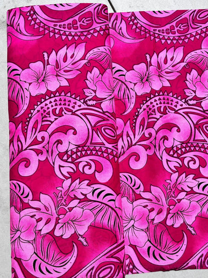 Roll, Bolt - Polynesian Elegance: 36" Polyester Fabric with Poly Cotton Feel– Tropical and Floral Fusion- Made In Thailand - Wholesale Price | Gtex Fabricss