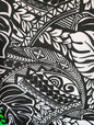 Premium 58” Wide Mini Matt Fabric – Polynesian Monstera Print – Tropical Island Design – Tonga, Samoa – Limited Edition | Gtex Fabrics