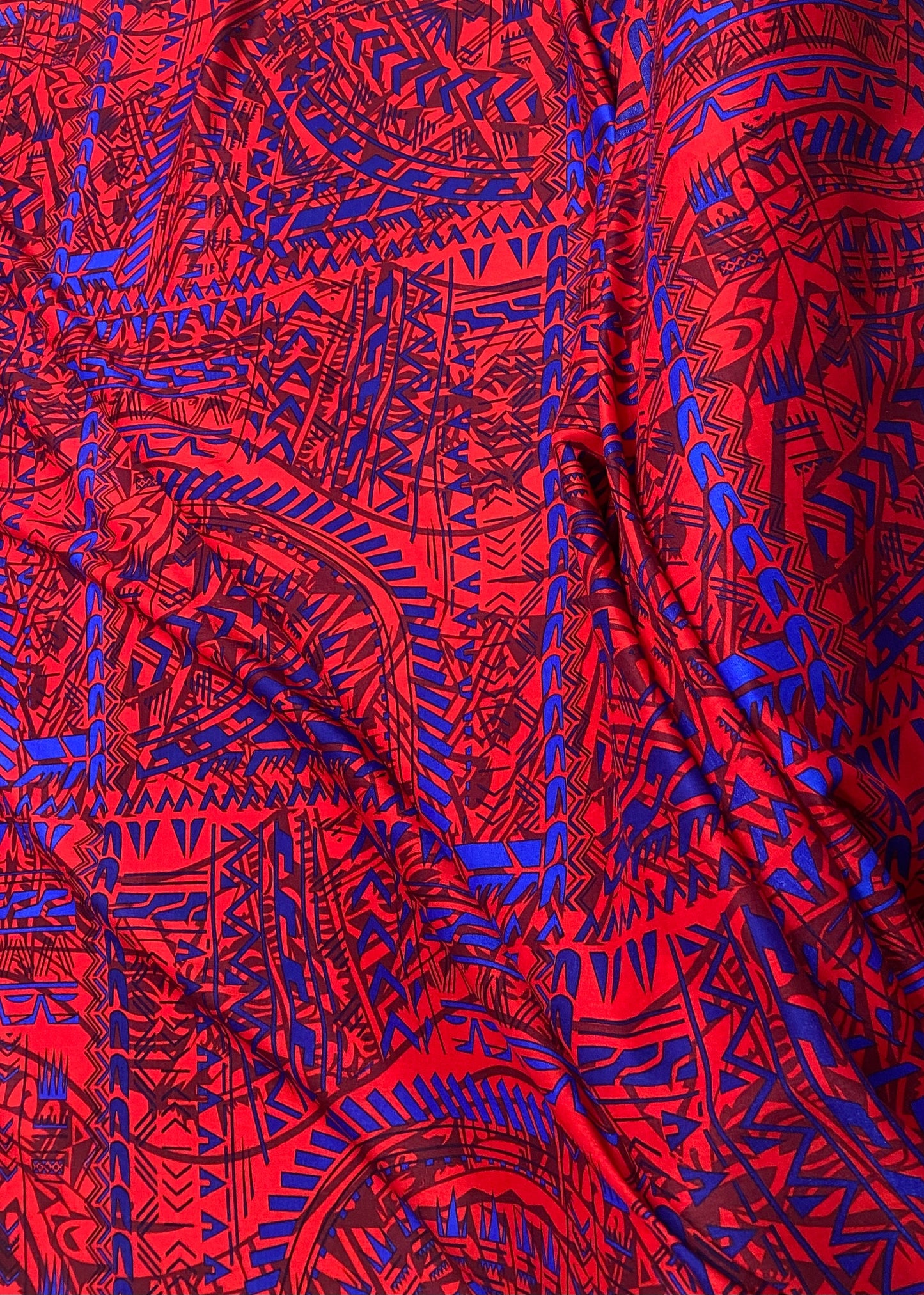 GTEX Collection - Polynesian Fabric - Tribal Elegance - Block Pattern, Island Fabric - Sold by the Yard - 100% Rayon Fabric 45" - New Design | Gtex Fabrics