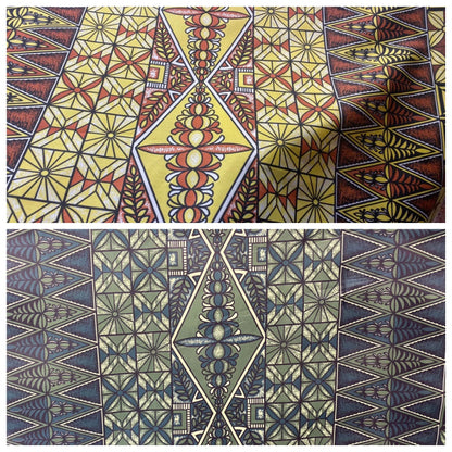 Polynesian Tongan Print, Tribal, Block Print, Polyester Fabric 45" - HD Design Island Fabric | POLY111 | Gtex Fabrics