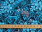 GTEX Collection: Tribal Enchantment - Polynesian Fabric - Turtle Print, Island Fabric - Sold by the Yard - Rayon Fabric 45" - New Design  | Gtex Fabrics