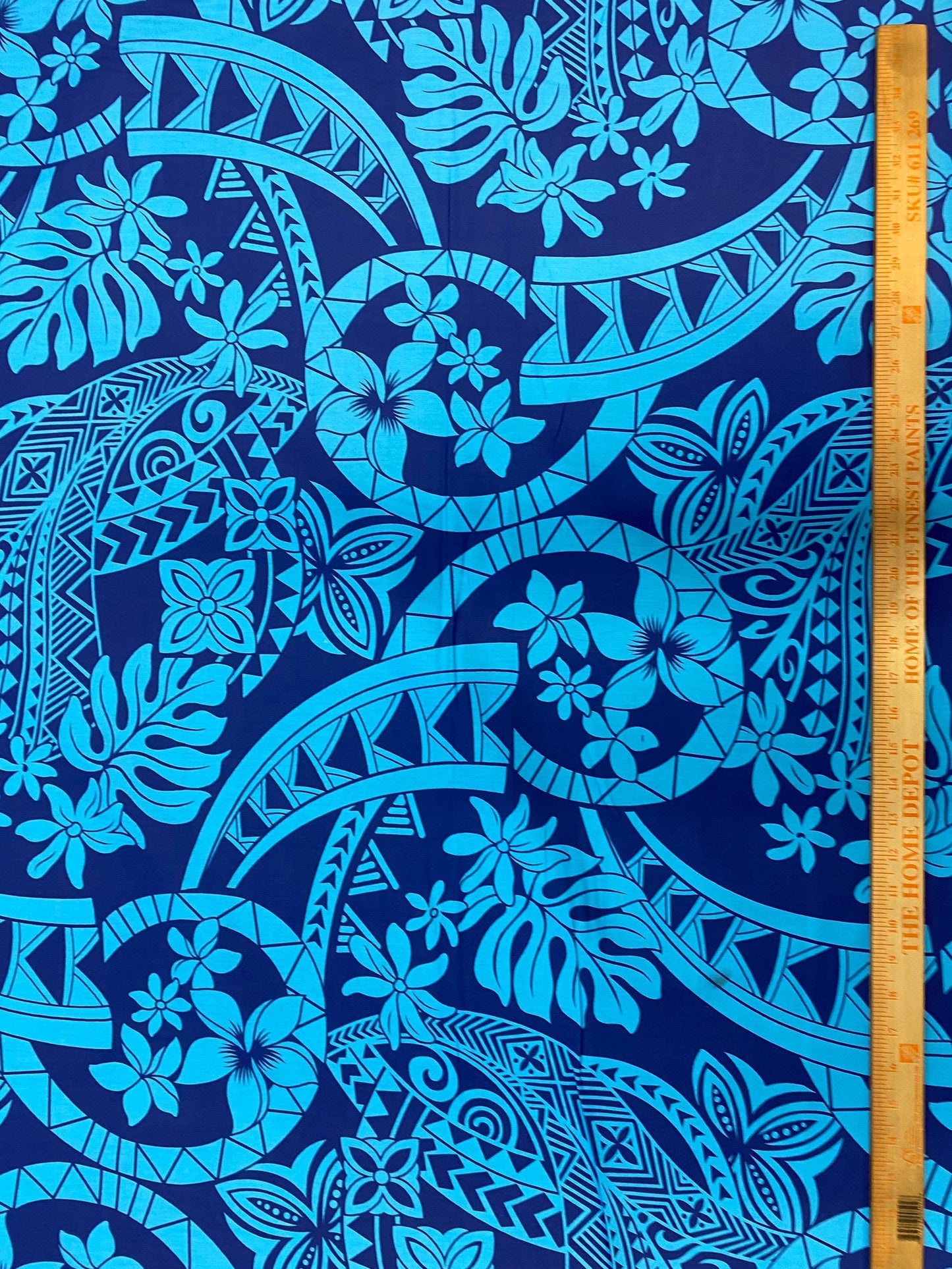 GTEX Collection - Polynesian Fabric -Monstera Leaf, Tribal Elements, Island Fabric - Sold by the Yard - 100% Cotton Fabric 45" - New Design | Gtex Fabrics