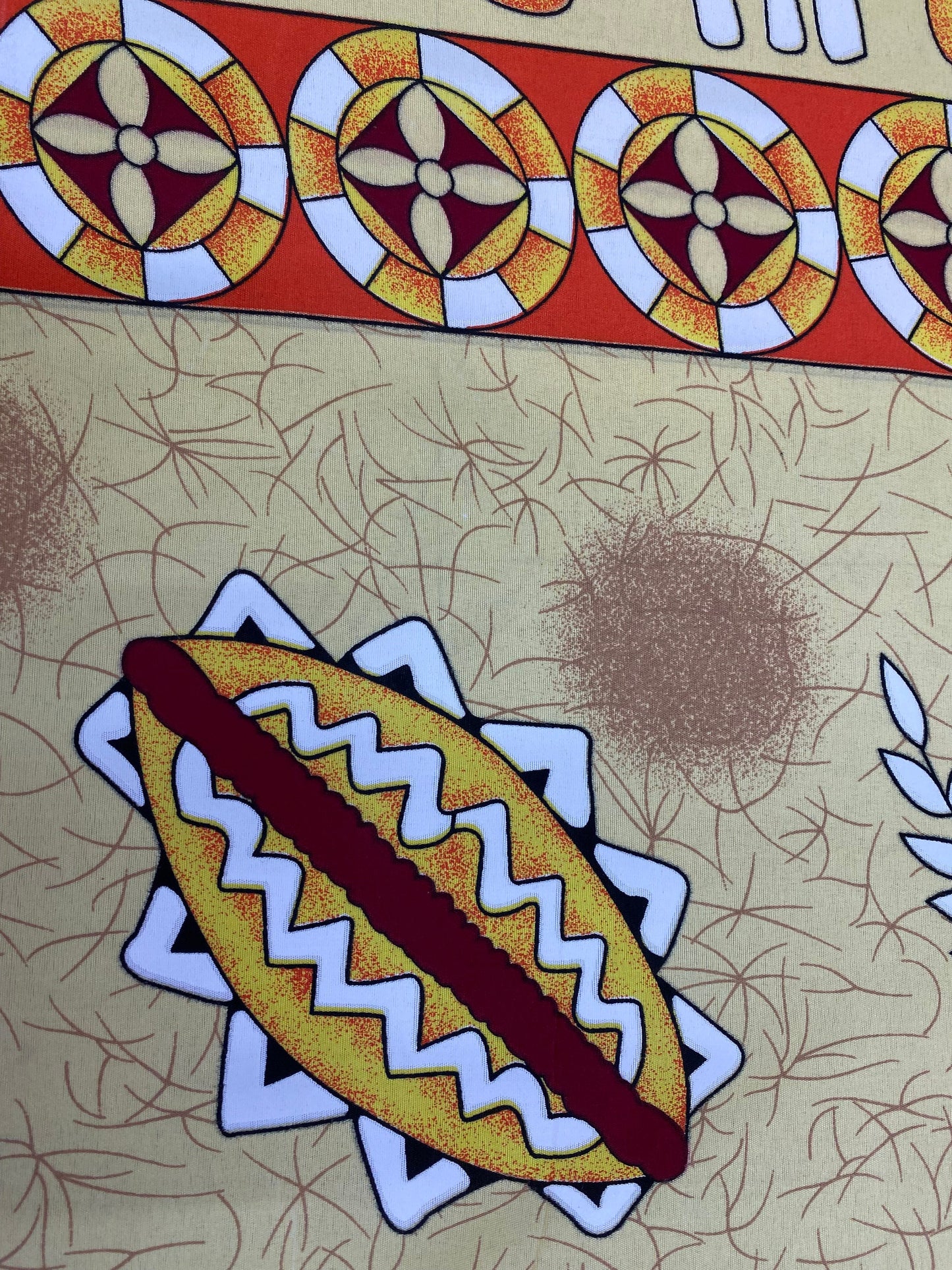 Polynesian Elegance – 36" Wide Polyester Fabric with Soft Blend Feel | Hawaiian & Floral Fusion | Made in Thailand | Wholesale Roll Price | Gtex Fabrics