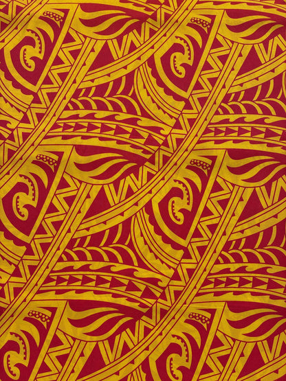 Roll, Bolt - Polynesian Elegance: 36" Polyester Fabric with Poly Cotton Feel– New Tribal Tattoo Design- Made In Thailand - Wholesale Price  | Gtex Fabrics