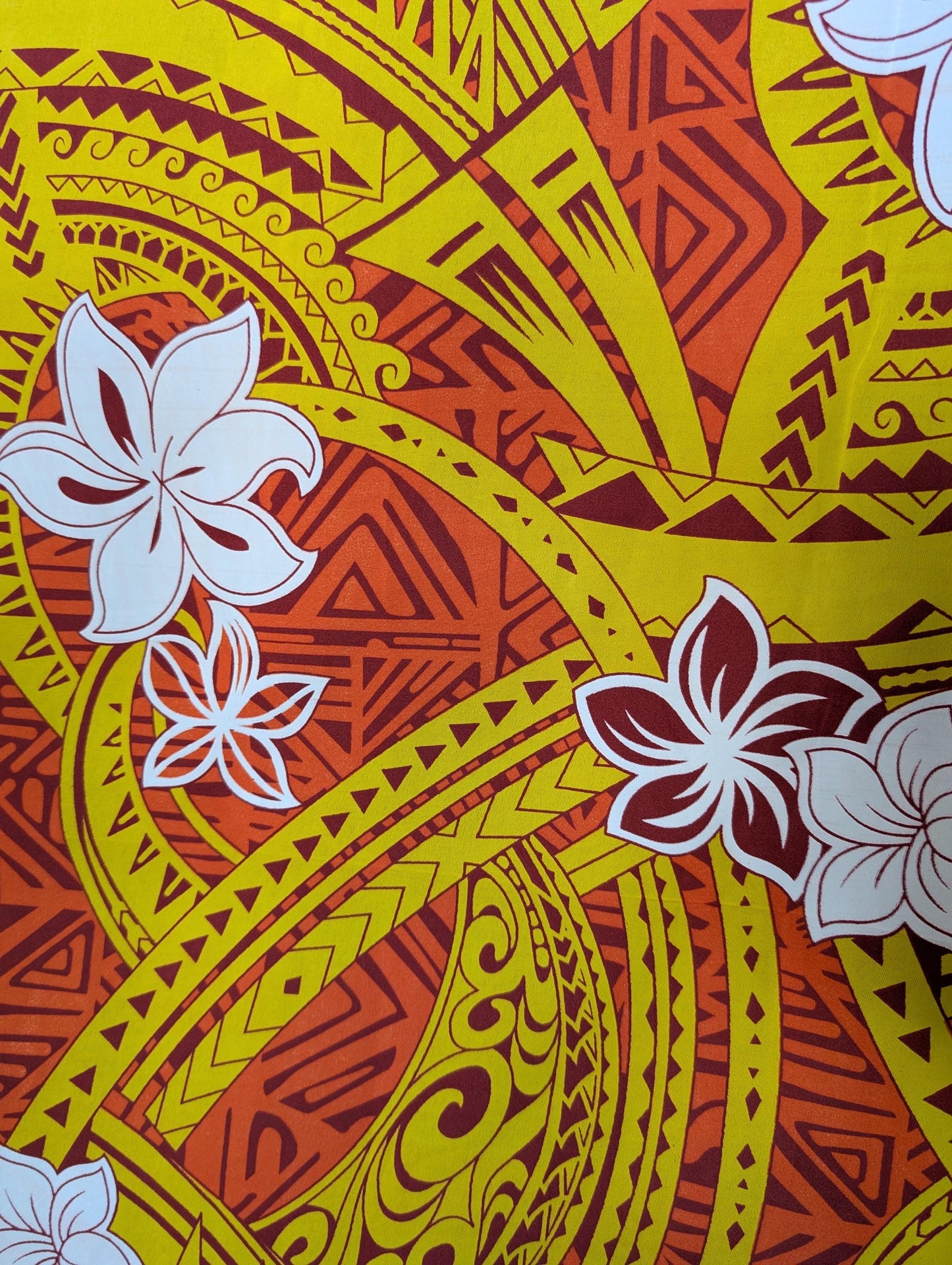 Gtex Collection – Polynesian Elegance Fabric | 36" Polyester with Soft Poly Cotton Feel – Tropical Floral Fusion | Wholesale | Gtex Fabrics