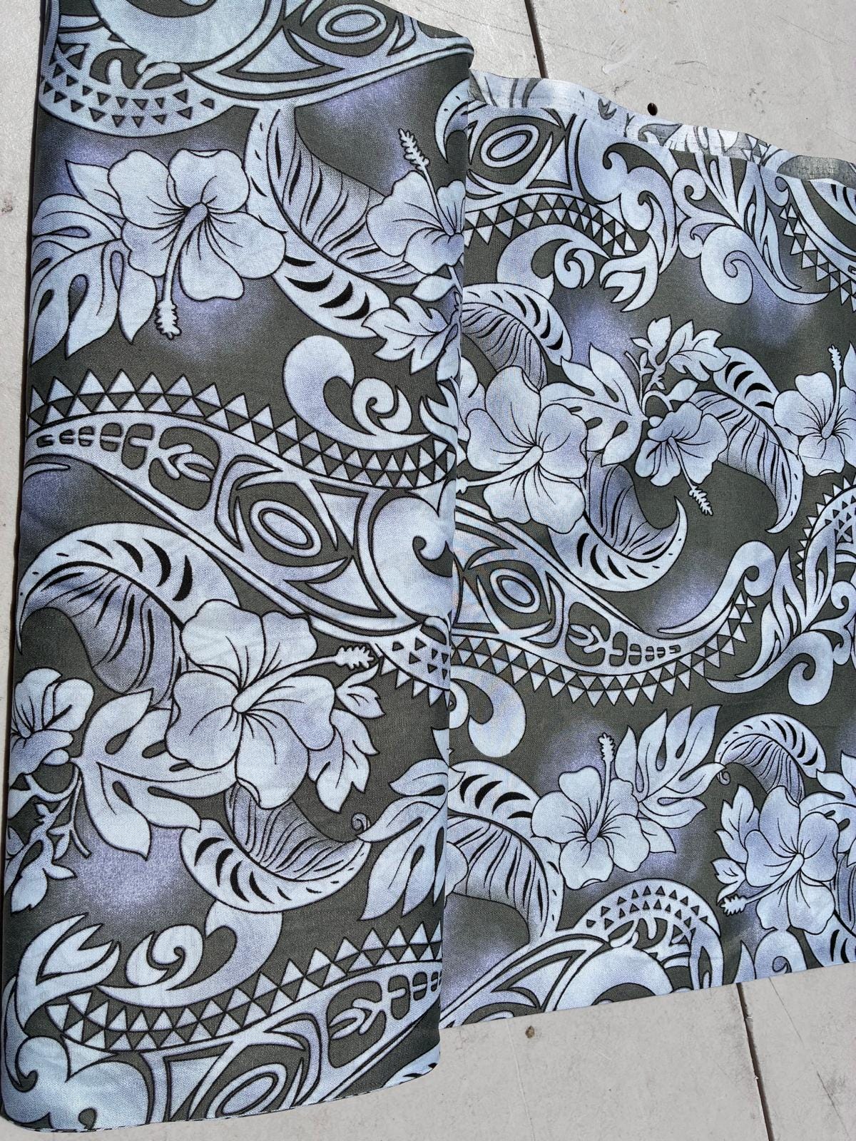 Roll, Bolt - Polynesian Elegance: 36" Polyester Fabric with Poly Cotton Feel– Tropical and Floral Fusion- Made In Thailand - Wholesale Price | Gtex Fabricss
