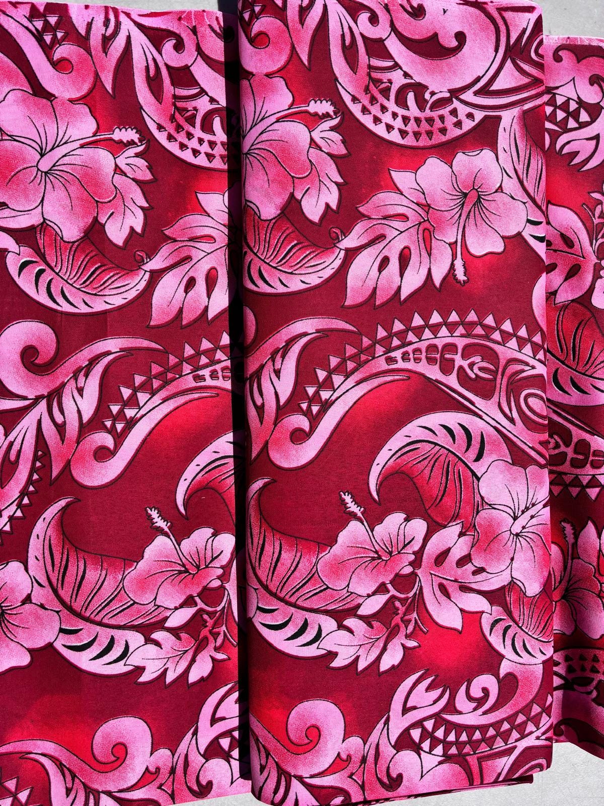 Roll, Bolt - Polynesian Elegance: 36" Polyester Fabric with Poly Cotton Feel– Tropical and Floral Fusion- Made In Thailand - Wholesale Price | Gtex Fabricss