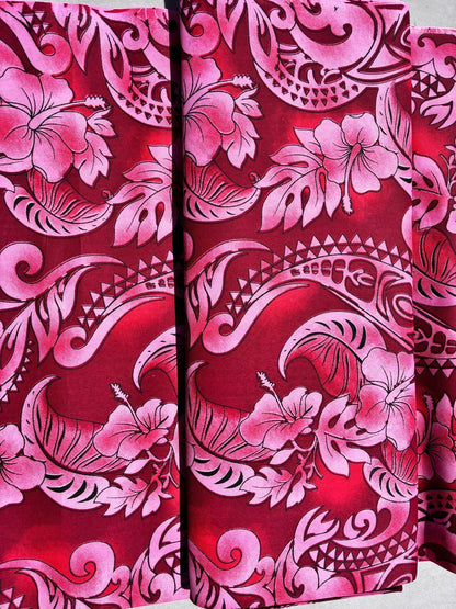 Roll, Bolt - Polynesian Elegance: 36" Polyester Fabric with Poly Cotton Feel– Tropical and Floral Fusion- Made In Thailand - Wholesale Price | Gtex Fabricss