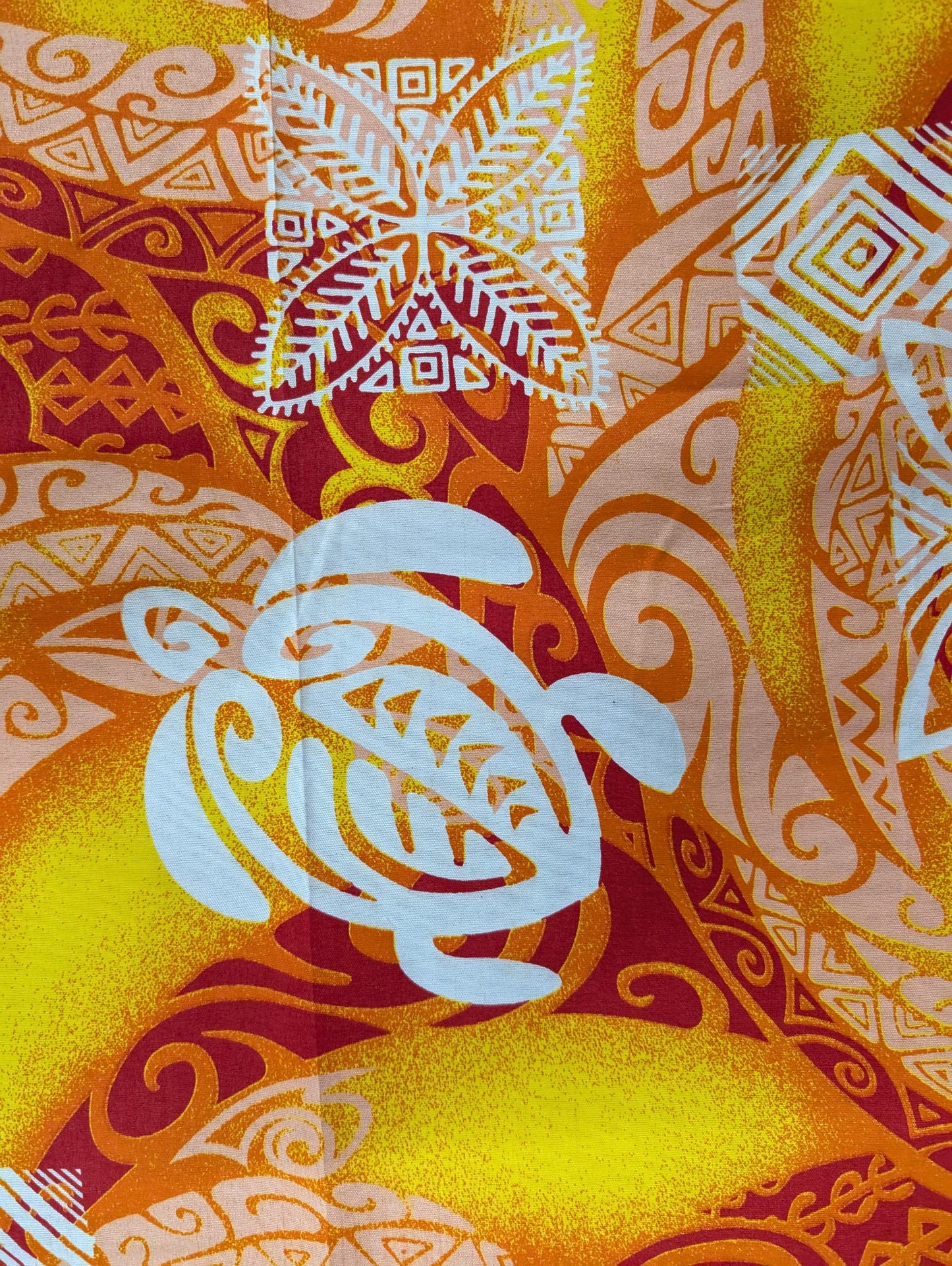 Polynesian Elegance: 36" Polyester Fabric with Poly Cotton Feel– Tribal Print with Vibrant Colors - Made In Thailand | Gtex Fabrics