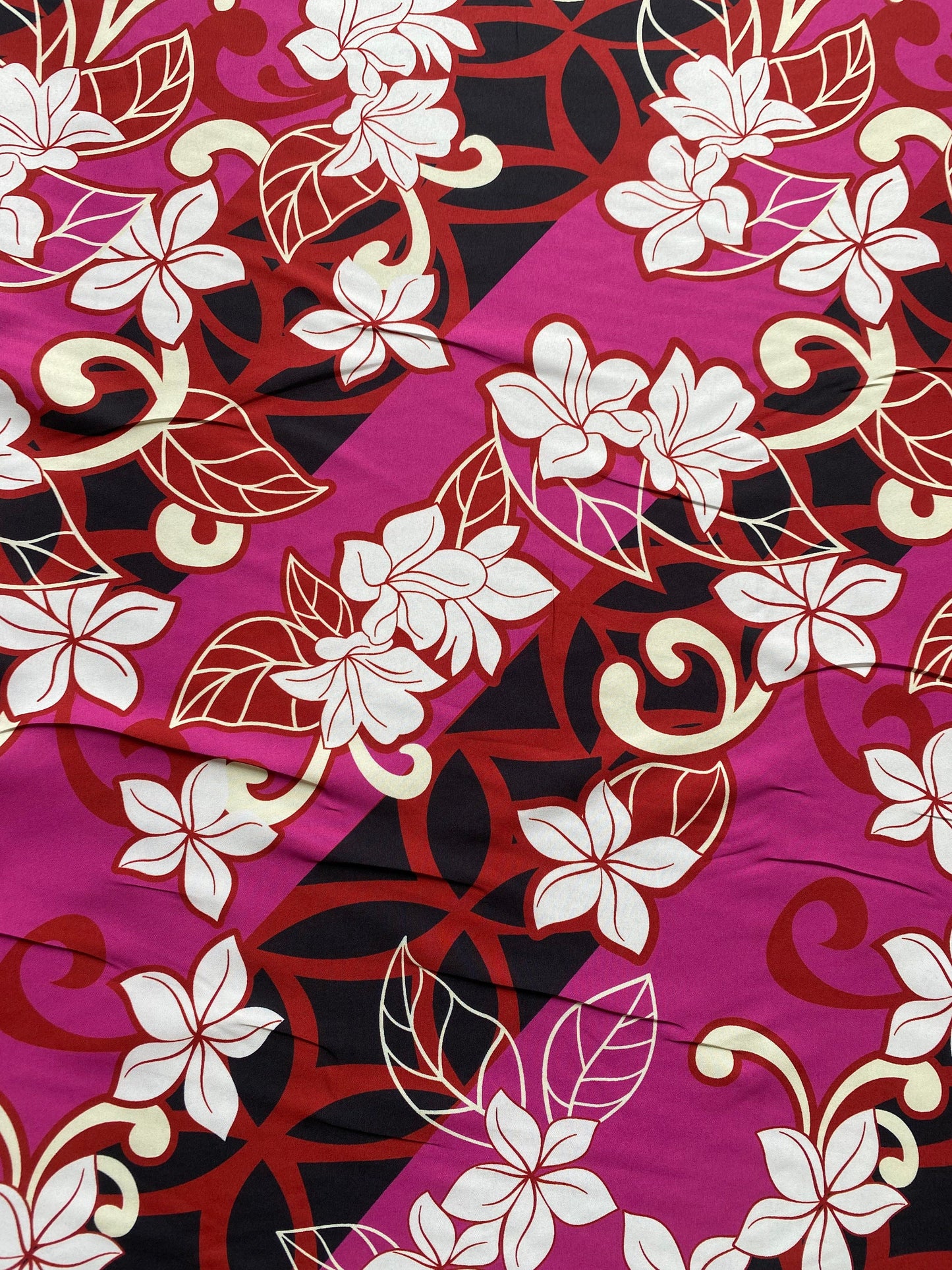 Hawaiian Tropical Hibiscus Polynesian Fabric - Peach Skin Fabric- by the Yard 58" Wide - New Design - Island Fabric 101 | Gtex Fabrics