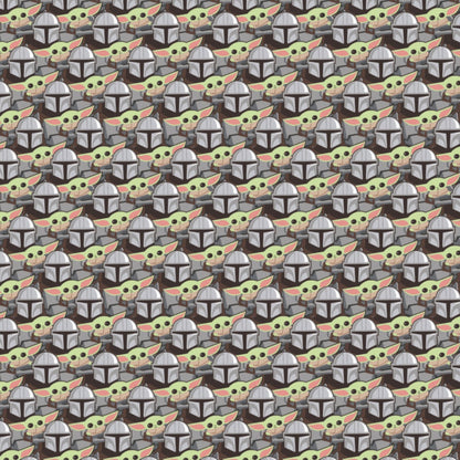 Disney Star Wars - Mandalorian The Child Baby YODA Toss 100% Quilting Cotton Fabric by The Yard | Gtex Fabrics