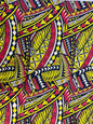 Polynesian Elegance: 36" Polyester Fabric with Poly Cotton Feel– Tribal and Floral Fusion  Tapa Block Print- Made In Thailand - By Roll  | Gtex Fabrics