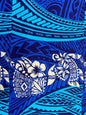 GTEX Collection - New Digital Tribal Tattoo Design with Hibiscus Flowers -Island Fabric - Sold by the Yard - Poly Cotton Fabric 45" | Gtex Fabrics