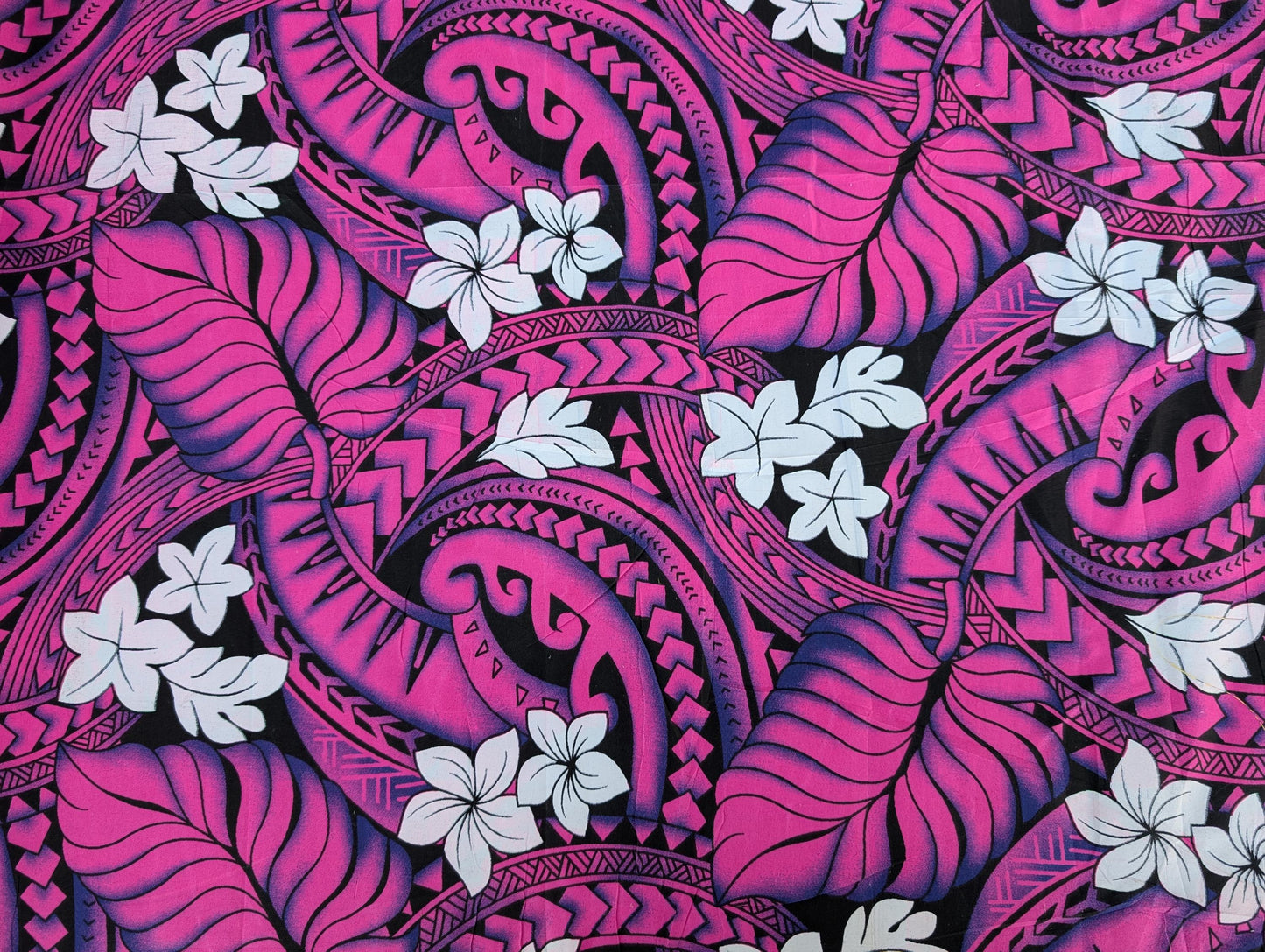 Roll, Bolt - Polynesian Elegance: 36" Polyester Fabric with Poly Cotton Feel– Tropical and Floral Fusion- Made In Thailand - Wholesale Price   | Gtex Fabrics