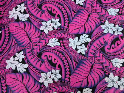 Roll, Bolt - Polynesian Elegance: 36" Polyester Fabric with Poly Cotton Feel– Tropical and Floral Fusion- Made In Thailand - Wholesale Price   | Gtex Fabrics