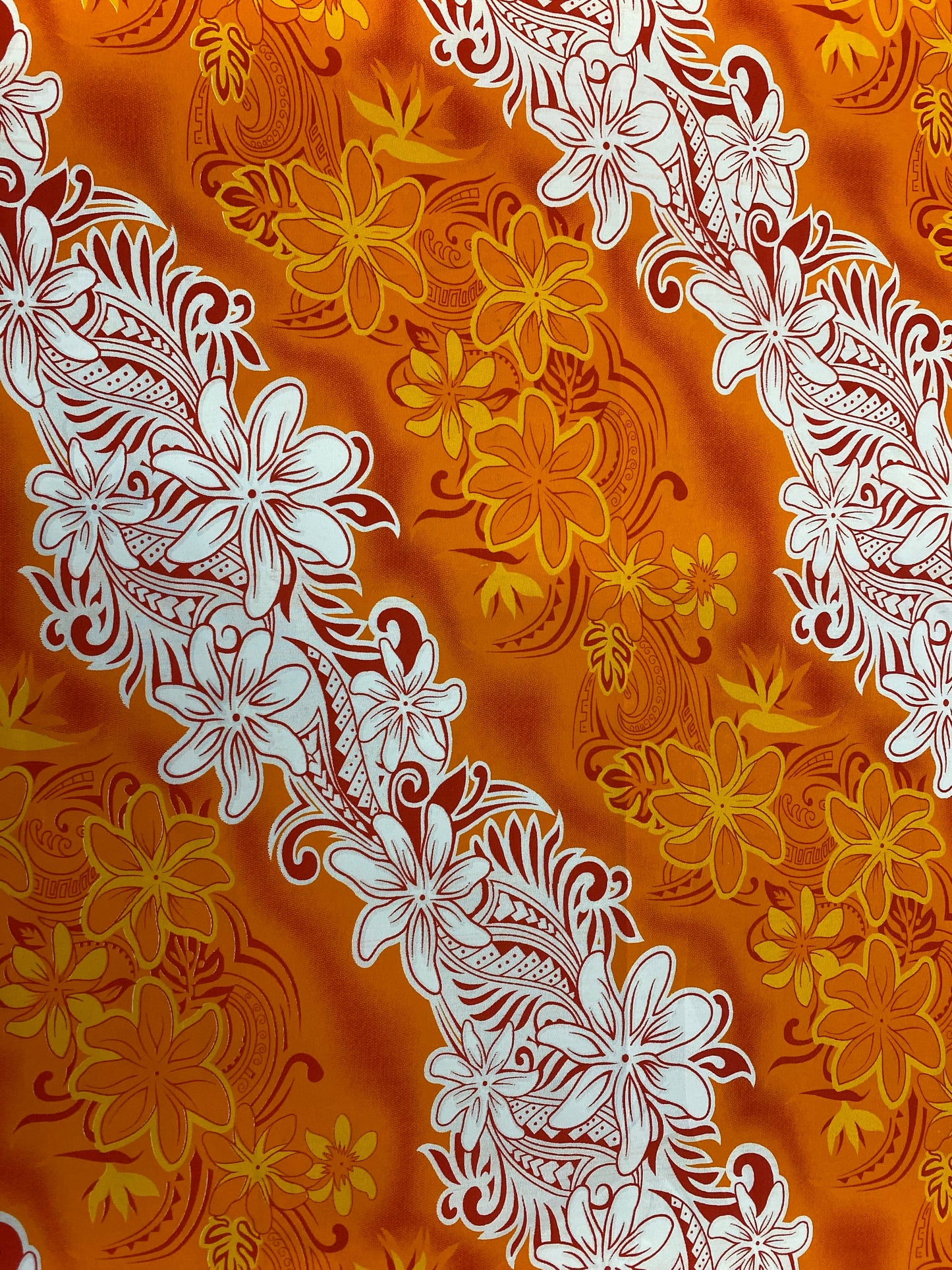 New Aloha Print - Tropical Polynesian Hawaiian Fabric by The Yard or Roll 45" Wide  | Gtex Fabrics