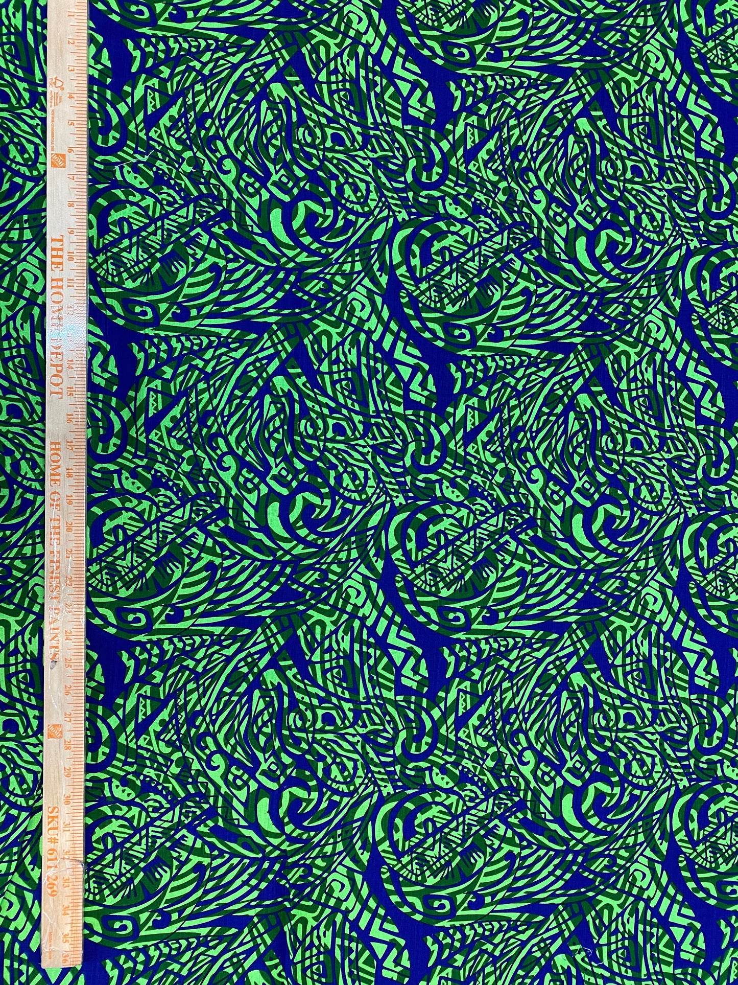 Polynesian Fabric -Tapa Fabric, Block Print, Tribal, Samoan, Fiji, Island Fabric - Sold by the Yard -100% Cotton Lt Bark Cloth -Doby Cotton   | Gtex Fabrics