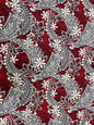Polynesian Fabric - Tribal Tattoo Design with Floral - Island Fbric - Sold by the Yard - 100% Cotton Fabric 45" - New Design | GTEX FABRICS