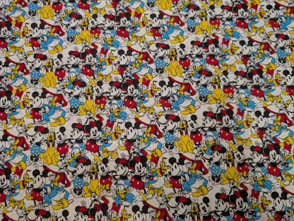 Disney Mickey Mouse & Friends Sensational 6 Snapshot - 100% Cotton-Licensed HD Print By The Yard or Select Length | Gtex Fabrics