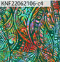 GTEX Collection KNF-06 - Polynesian Fabric -Abstract Tribal, Island Fabric - Sold by the Yard - FDY Peachskin Fabric 58" - New Design   | Gtex Fabrics