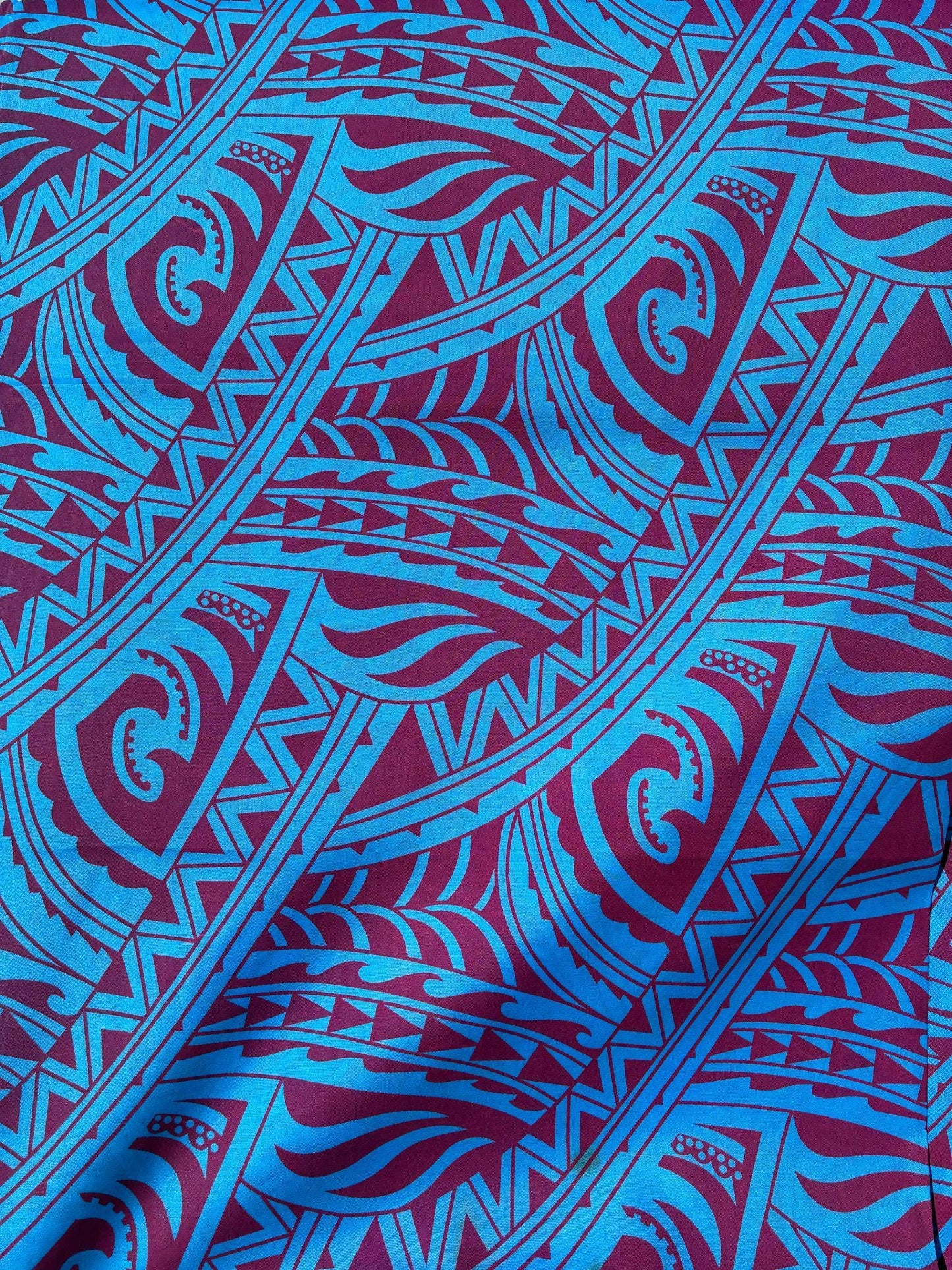 Roll, Bolt - Polynesian Elegance: 36" Polyester Fabric with Poly Cotton Feel– New Tribal Tattoo Design- Made In Thailand - Wholesale Price  | Gtex Fabrics
