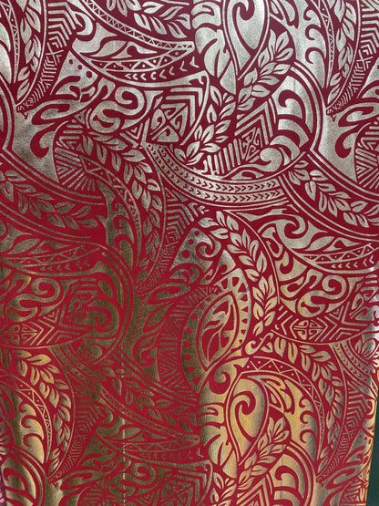 GTEX Collection- Exquisite Traditional Polynesian Samoan Tongan Hawaiian Tattoo Design  | Gtex Fabrics