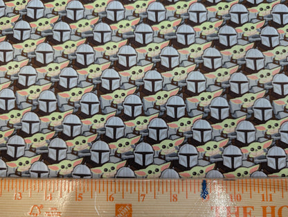 Disney Star Wars - Mandalorian The Child Baby YODA Toss 100% Quilting Cotton Fabric by The Yard | Gtex Fabrics