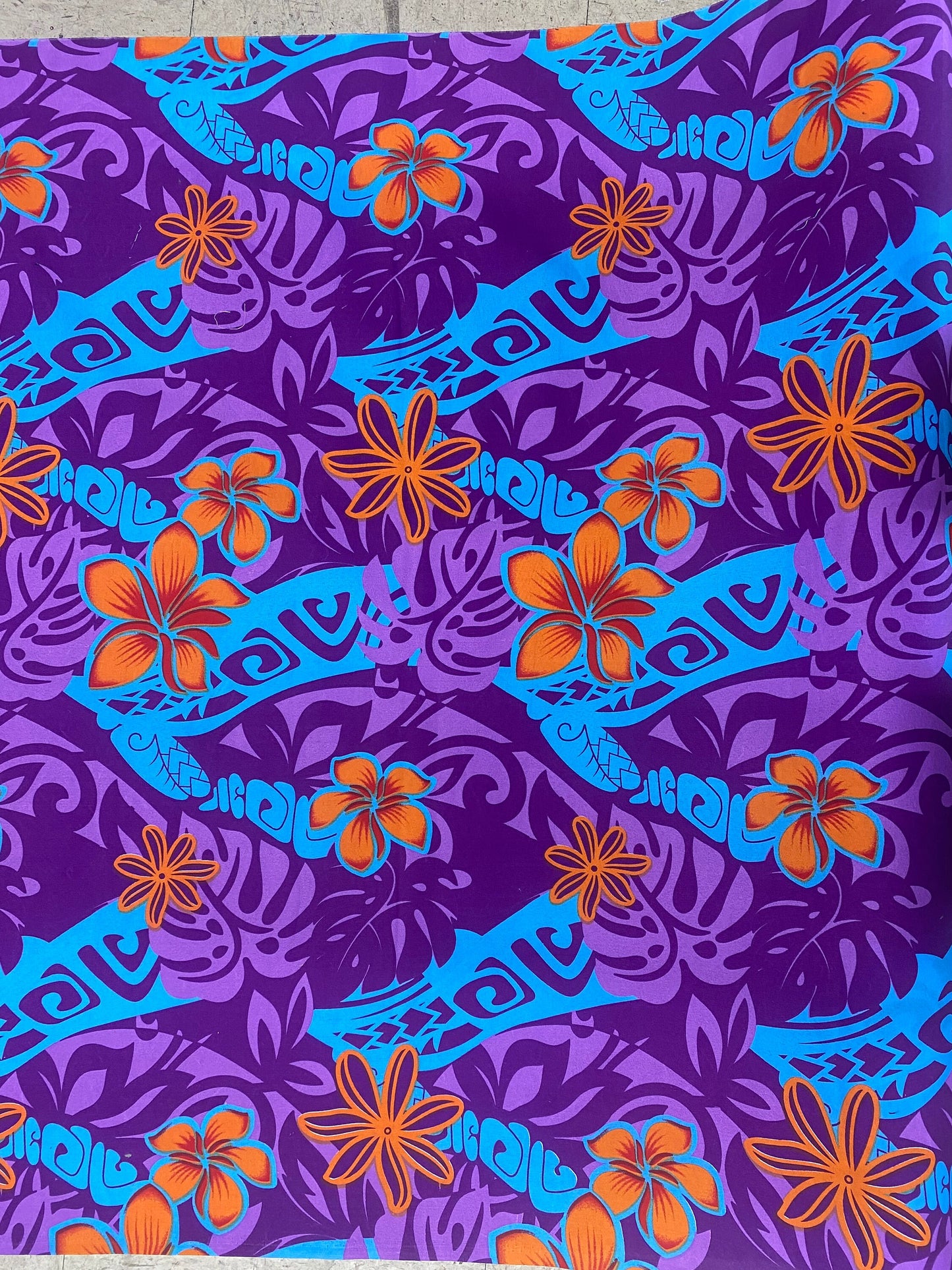Roll, Bolt - Polynesian Elegance: 36" Polyester Fabric with Poly Cotton Feel– Tropical and Floral Fusion- Made In Thailand - Wholesale Price | Gtex Fabrics