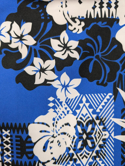 High-Quality 58” Wide Mini Matt Fabric – Polynesian Island Print, Monstera Tropical Plant – Vibrant Colors – Tonga, Samoa - Sold By The Yard | Gtex Fabrics