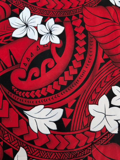 Roll, Bolt - Polynesian Elegance: 36" Polyester Fabric with Poly Cotton Feel– Tropical and Floral Fusion- Made In Thailand - Wholesale Price   | Gtex Fabrics