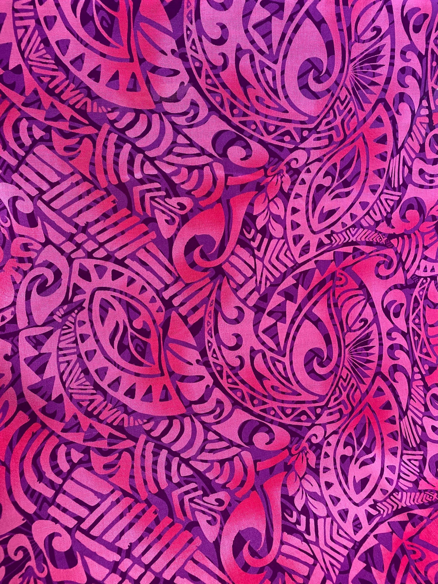 GTEX Collection Tribal Elegance - Polynesian Fabric - Tribal Tattoo, Island Fabric - Sold by the Yard - Rayon Fabric 45" - New Design   | Gtex Fabrics