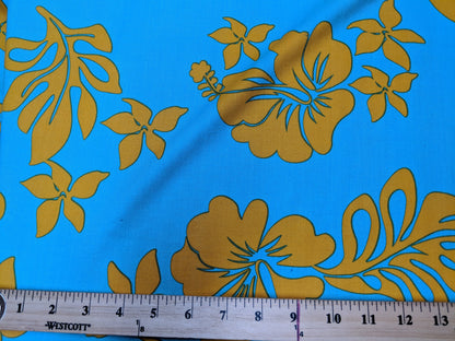 Hawaiian Print Luau Floral Luxury Rayon Fabric 45" Sold By The Yard | Gtex Fabricss