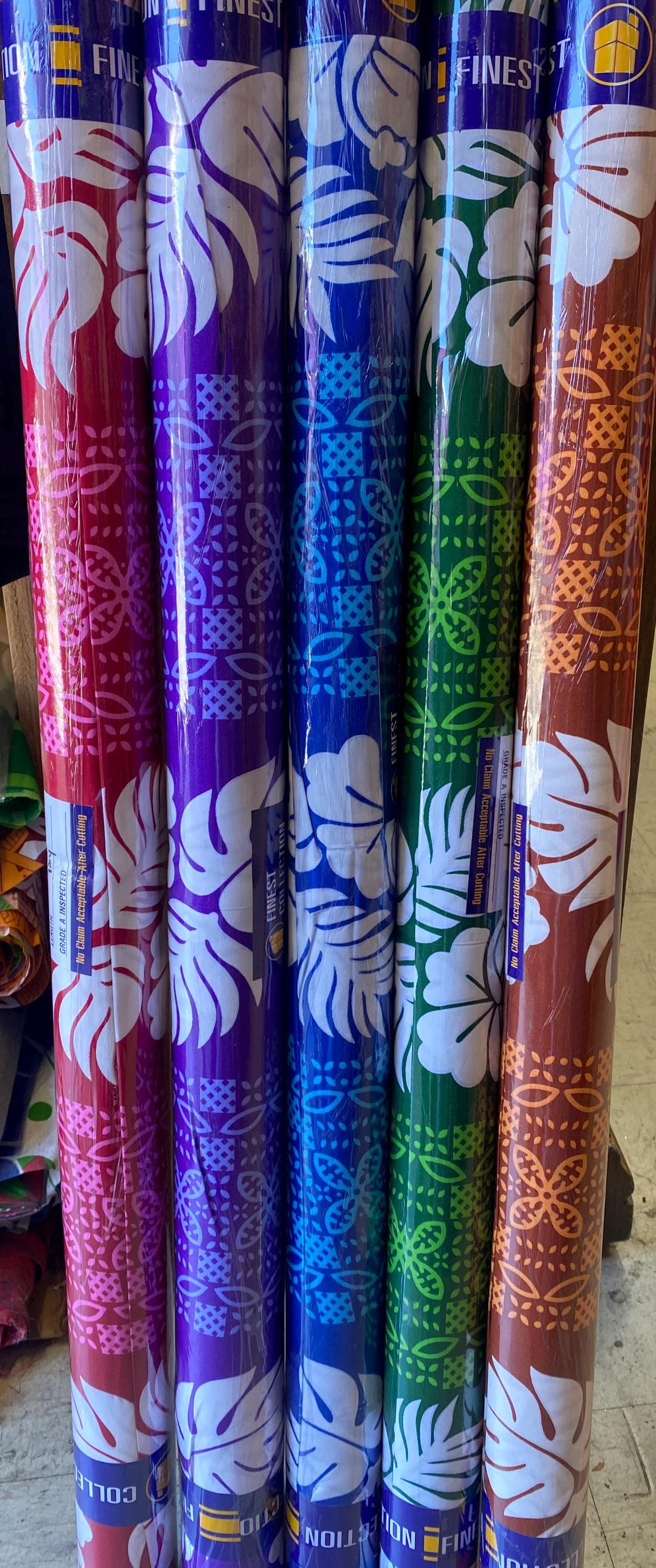 Polynesian Sua Fabric Bundle – 3 Rolls (10 Yards Each) – 36" Wide Polyester with Poly-Cotton Feel – Wholesale Pricing - Low Price - Assorted | Gtex Fabrics