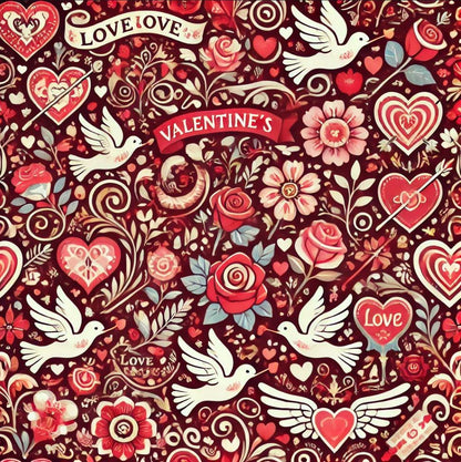 Premium Quality "58" Wide Mini Matt Fabric – Special Occasion, Love, Romantic, Easter Theme - Vibrant Prints with Timeless Design  | Gtex Fabrics