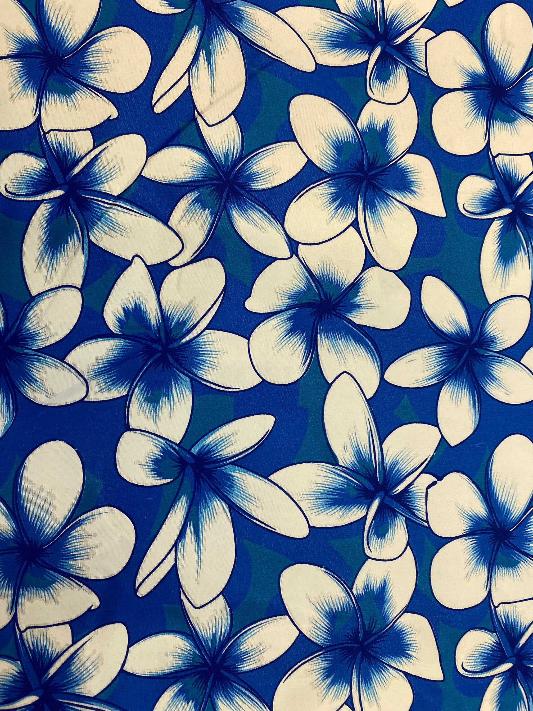 New Aloha Print - Tropical Floral Polynesian Hawaiian Fabric by