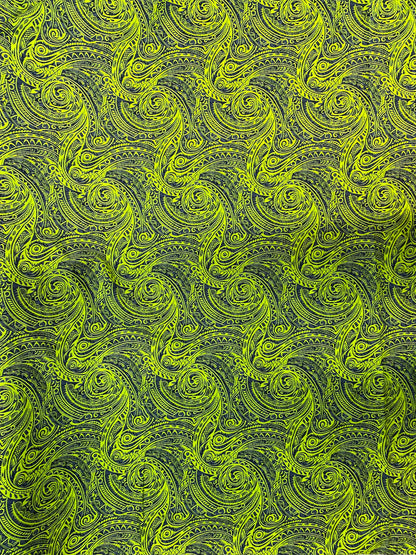 GTEX Collection - Polynesian Fabric -Tribal Tattoo Fabric, Samoan Print - Sold by the Yard - 100% Cotton Fabric 45" - New Tribal Design  | Gtex Fabrics