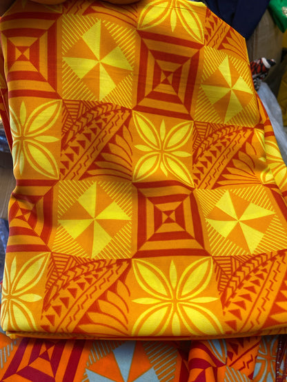 New Sarong, Pareo, Lava Lava, Beach Wrap - 72” x 45” Polynesian Block Print Design - Choose your color - Large Size with hemmed edgess | Gtex Fabrics